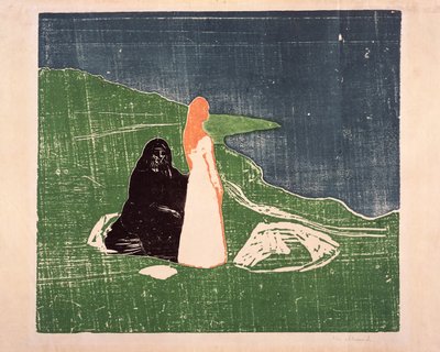 Two Women on the Shore by Edvard Munch